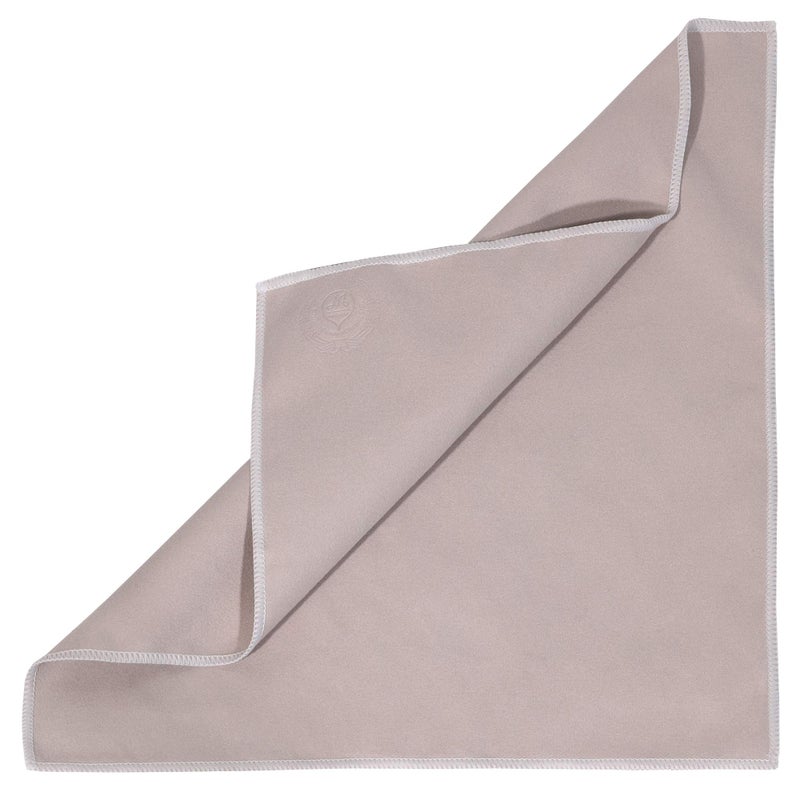 Mivi MI&VI Synthetic Chamois Microfiber Instrument Cleaning & Polishing Cloth for Violin, Viola, Cello, Bass, Guitar, Piano, Saxophone, Flute 12x12in (Ash Grey) - Image 2